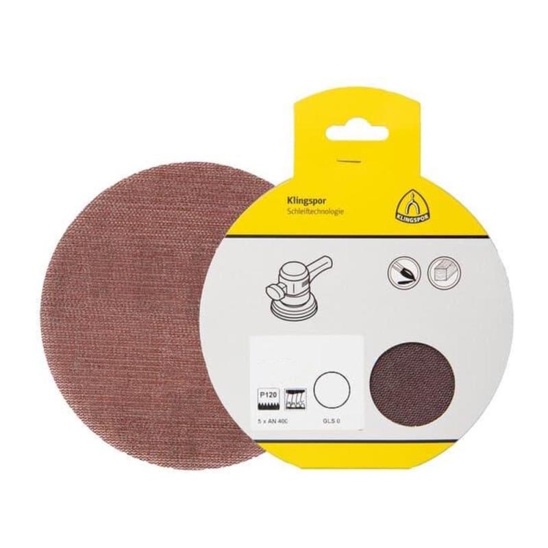 Slipnät AN 400 Kardborre Diy K80 225mm 5st Klingspor
