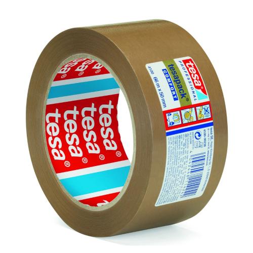 Packtejp Präglade 50mmx66m PVC Transparent Tesa