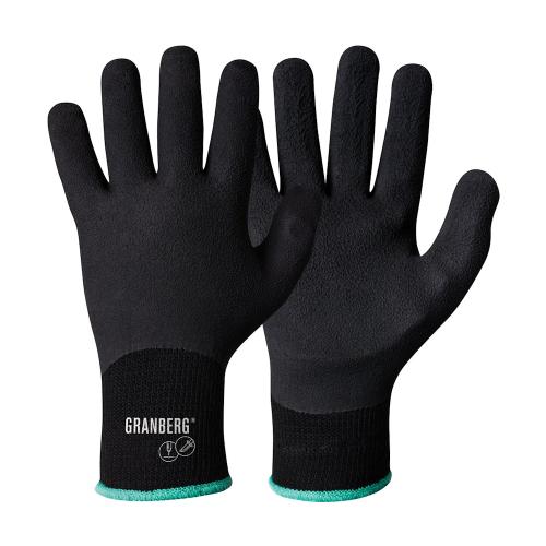 Nålestikhandske 7000 Polyester/Bomuld Stål Latex Størrelse 10 Granberg