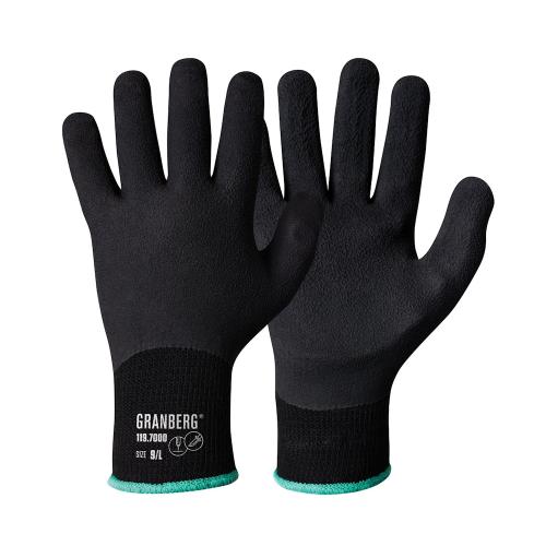 Nålestikhandske 7000 Latex Polyester/Bomuld Stål Størrelse 11 Granberg