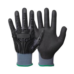 Slagbeskyttelseshandske 5502 Nylon Nitril Sort Størrelse 8 Granberg