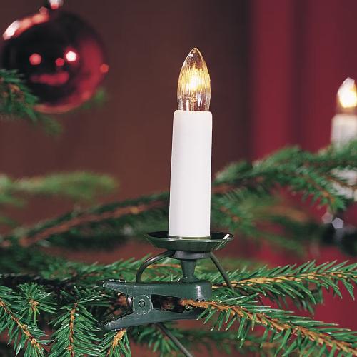 Juletræsbelysning 25 Varmhvid DC LED IP20 Hvid Konstsmide