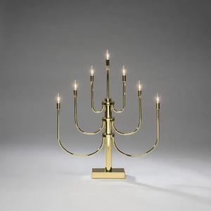 Electric Candlestick 7 Warm White LED E10 IP20 Metal Brass-Plated Konstsmide