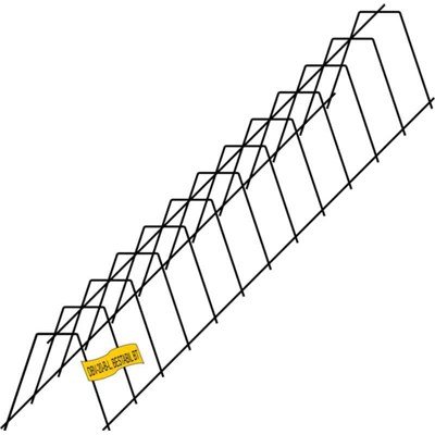 Nätstöd för distansering, Typ A, 110mm, 2m, 25st
