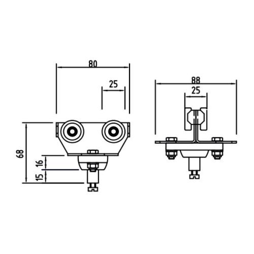 ​Vogn med kugleled