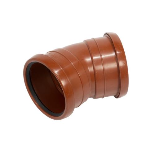 Markböj 2-Muff 110mmx30° Polypropen Pipelife