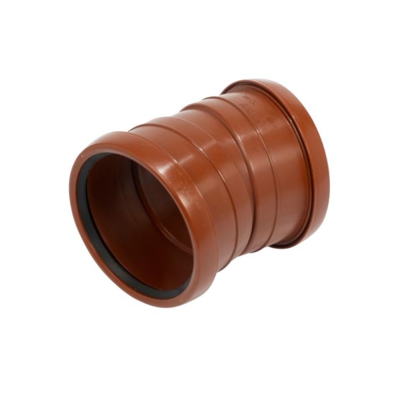 Jordbøjning 2-Muffe 110mmx15° Polypropylen Pipelife