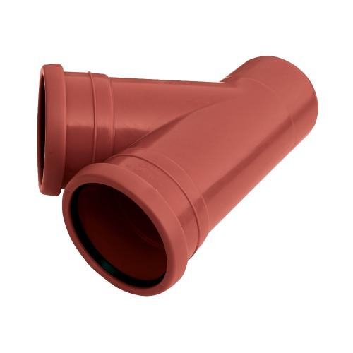 Ground Branch Pipe 2-Socket 110mmx45º Polypropylene Pipelife