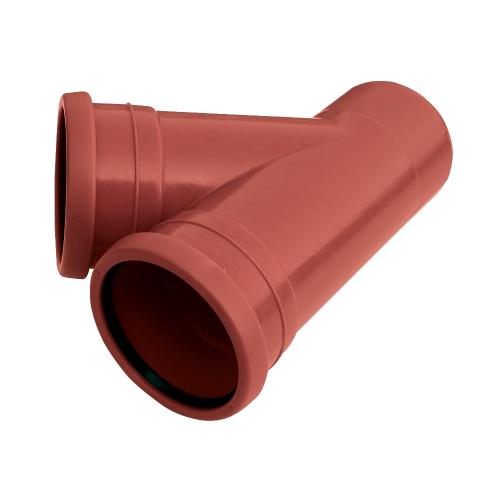 Mark-Grenrör 2-Muff 160x110mmx45º Polypropen Pipelife