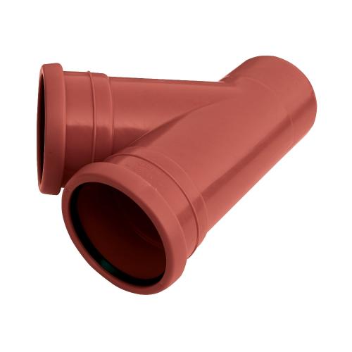Ground Branch Pipe 2-Sleeve 200mmx45º Polypropylene Pipelife