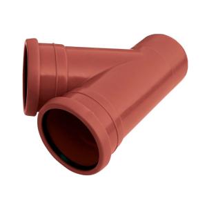 Mark Grenrör 315x250mmx45° 2Muff Polypropen Pipelife