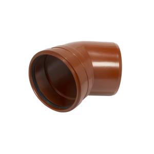 Jordbøjning 1-Muffe 200mmx45° Polypropylen Pipelife