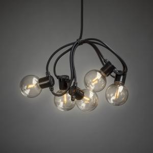 Light String 10 LED Amber/Black, E14, Konstsmide