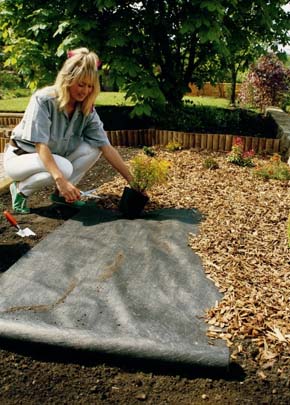 Ogräsduk Plantex 2X10M=20M2 Brun/Svart