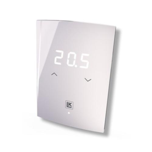 LK Rumtermostat S2 EXT Normalt Lukket 24V AC IP30 Hvid/Isgrå