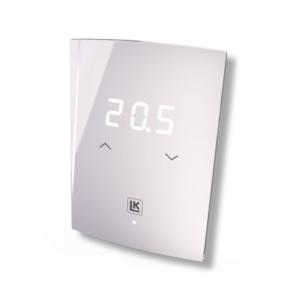 LK Rumtermostat S2 EXT Strømløs Åben 24V AC IP30 Hvid/Isgrå