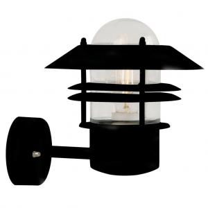 Block House Up Wall Lamp Black, nordlux 25011003