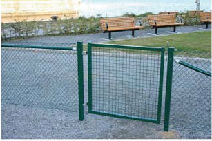 GRIND ENKEL H=1200 B=1000MM 60/60 MÖRKGRÖN