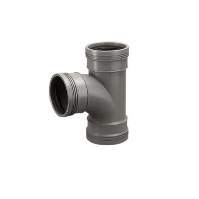 Wafix PP Manifold, 3 Ærme, Buet, 88,5°, Grå (110x110x88,5°)
