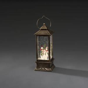 Vandfyldt Lanterne Snemand Varm Hvid LED IP20 Brun Konstsmide