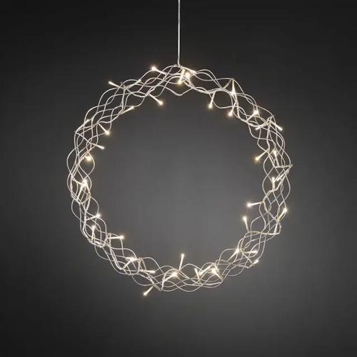 Guirlande 48 Varmhvide LED 45cm IP20 Metal Sølv Konstsmide