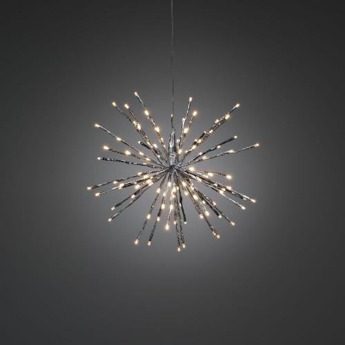 Dekorationsboll Spröt 40cm IP44 Silver Konstsmide