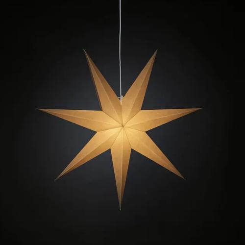 Papirstjerne E14 78cm IP20 Greige Konstsmide