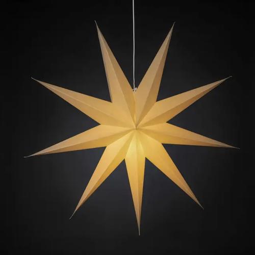 Papirstjerne E14 115cm IP20 Greige Konstsmide