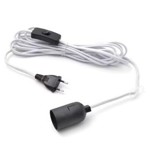 Ledningsstativ Tekstilbeklædt 5m E27 IP20 Hvid Konstsmide