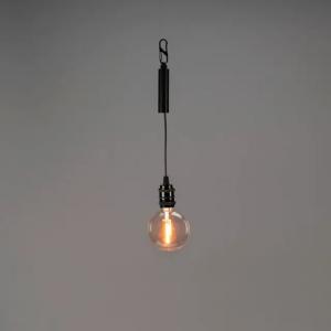 Genopladelig Enkeltlampe 3.7V IP44 Sort Konstsmide