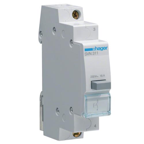 Push Button With 1 Normally Open ​Contact 16A 230V IP20 Hager