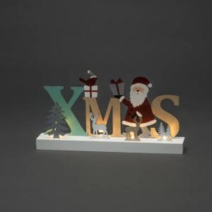 Batteridrevet Silhouette Xmas 4 LED IP20 Træ Flerfarvet Konstsmide