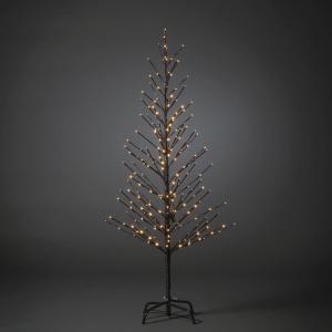 Svart Träd 150cm Amber LED, Konstsmide