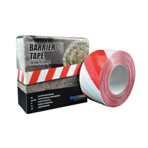 Barrier Tape Red/White 70mmx500m, Stokvis