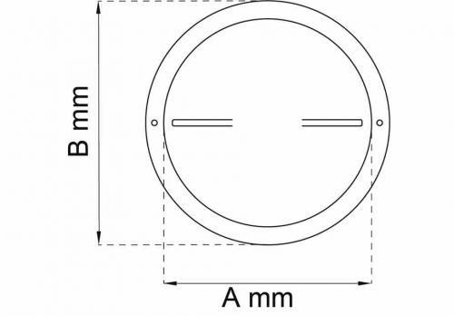 Tallriksventil 80 rund 125mm Aluminium