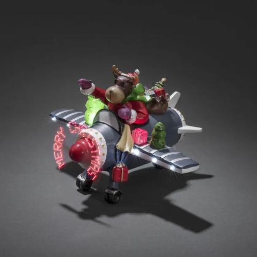 Fiberoptisk Fly Med Rensdyr IP20 Flerfarvet Konstsmide