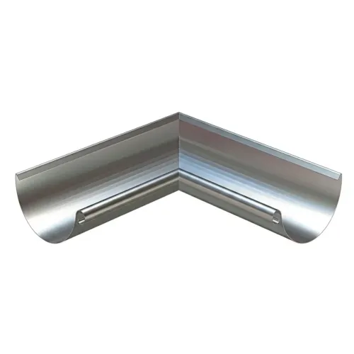Rännvinkel RVY ytterhörn 125mm 90° Aluzink, Lindab 34945