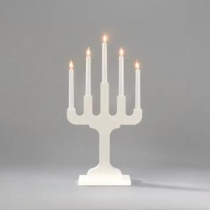 Candlestick 5 Candles Indoor E10 IP20 Wood White Konstsmide