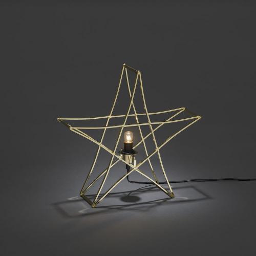 Metalstjerne Stående 40x40cm IP20 Messing Konstsmide