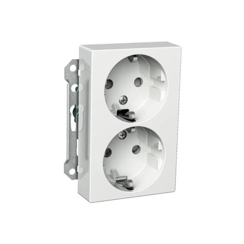 Vægdåse 2-Vejs Jordet Indbygget Exxact Schneider Electric