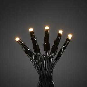 String 200 Amber Micro LED IP44 Black Konstsmide