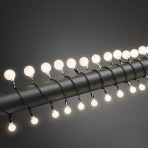 Light String 80 Warm White Cherry LED, Black Cable, 24V/IP44, Konstsmide