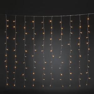 Gardinløkke 140x120cm 120 Amber LED IP20 Klar Konstsmide