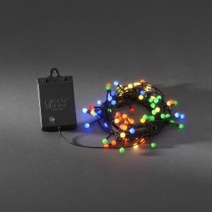 Ljusslinga Cherry 80 Färgade LED Sensor, Batteri, Konstsmide
