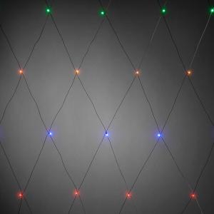 Net 64 Multicolor LED 2x2m IP44 Black Konstsmide