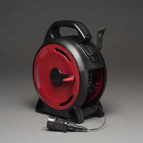 Cable Reel 400 Amber LED IP44 Black/Red Konstsmide