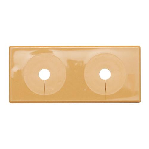 Vulkbricka Dubbel Delbar 12-16mm Brun Faluplast