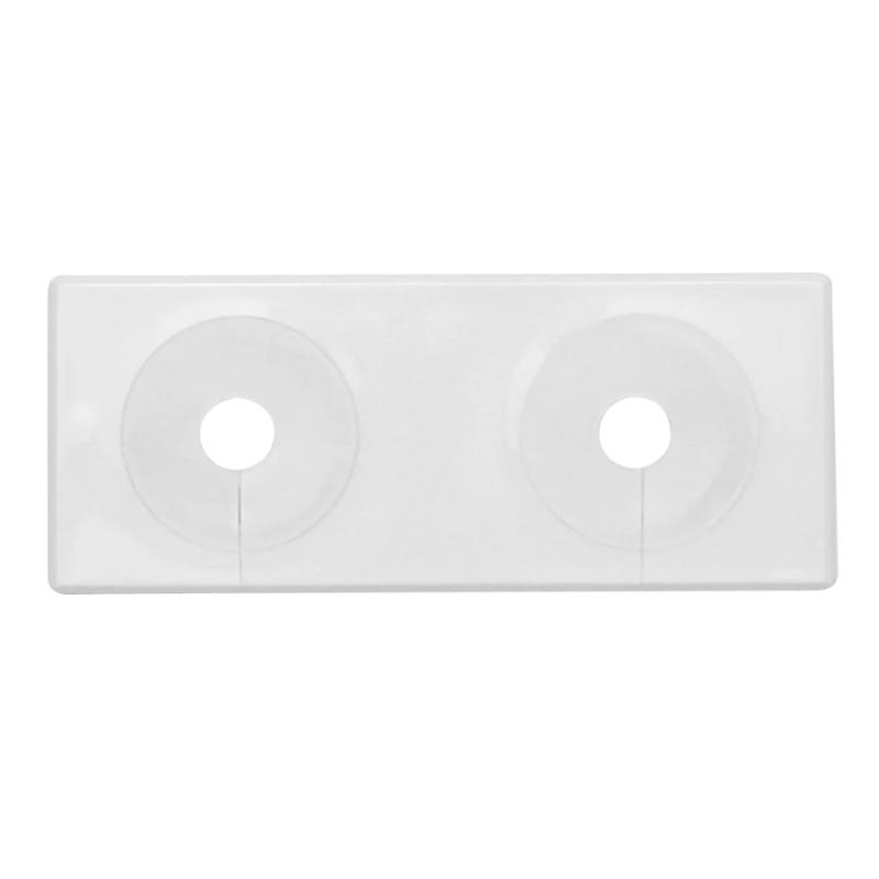 Vulkbricka Dubbel Delbar 12-22mm Vit Faluplast