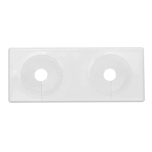 Vulkbricka Dubbel Delbar 12-22mm Vit Faluplast