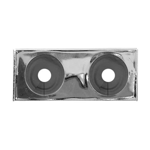 Vulkbricka 60mm c/c 12-22mm Krom Faluplast